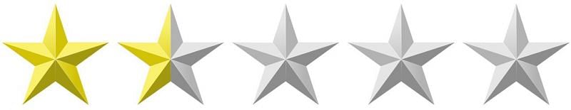 1 and a half out of 5 stars